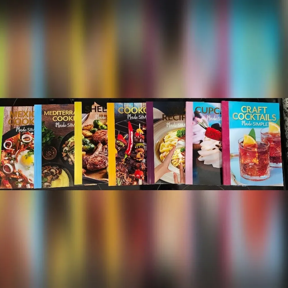 Colorful Cooking Book Set